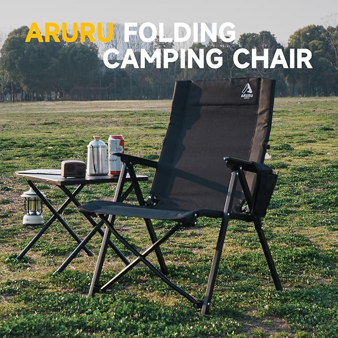 Folding Camping Chair, Portable Outdoor Lawn Chairs for Adults Heavy Duty for Beach, Fishing,Picnic,Concert Sports, Collapsible Camp Chairs