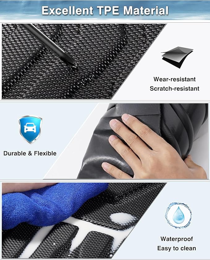 Mixsuper Liner Floor Mats for Subaru Forester 2014-2018 All Weather Floor Liners for Subaru Forester Accessories Durable 1st and 2nd Row Set Black
