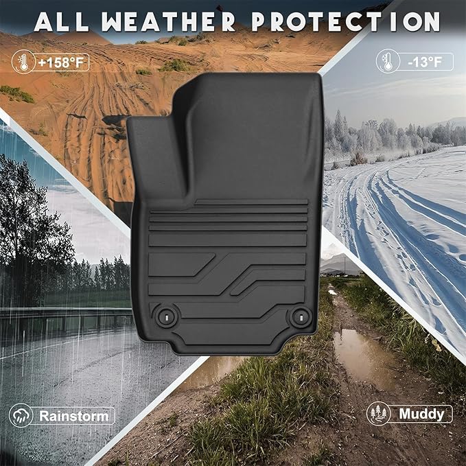 KARPAL Floor Mats for 2025 2026 Chevy Equinox (Only Gas) & GMC Terrain, All-Weather TPE Custom Fit Floor Liners Chevrolet Car Accessories