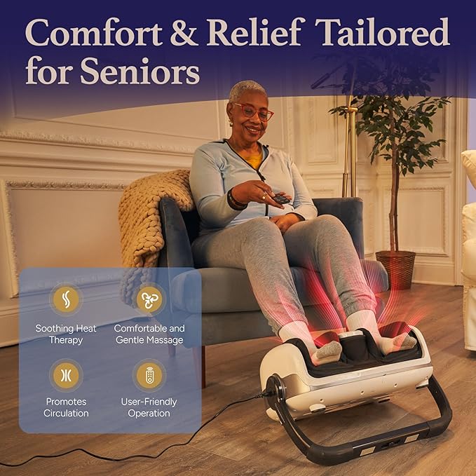 Cloud Massage Shiatsu Foot Massager with Heat – Deep Kneading for Pain Relief – Perfect for Father’s Day, Circulation & Relaxation – Ideal for Plantar Fasciitis, Neuropathy & Arthritis