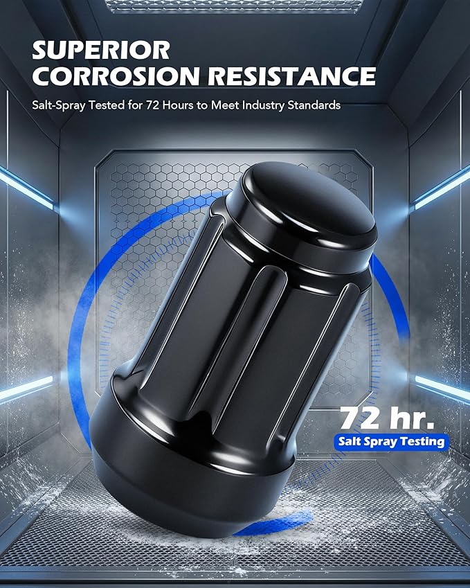 Orion Motor Tech M12x1.25 Spline Lug Nuts with Cone Seat, Wheel Accessories Compatible with 1993-2022 Nissan Altima, 1988-2022 Nissan Maxima, 1997-2023 Subaru Forester Aftermarket Wheel, Set of 20