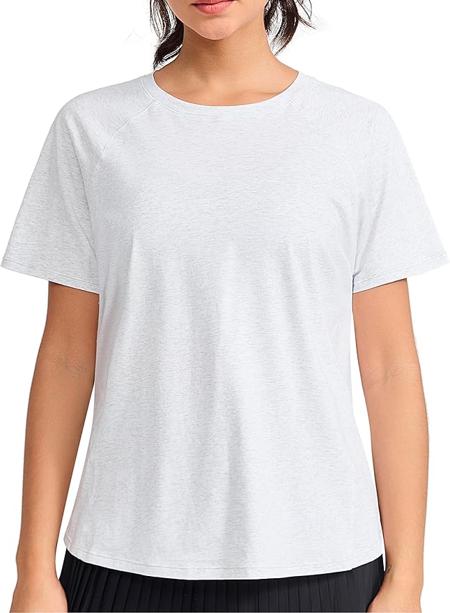 THE GYM PEOPLE Women's Short Sleeve Workout Shirts Breathable Yoga T-Shirts with Side Slits Athletic Tee Tops