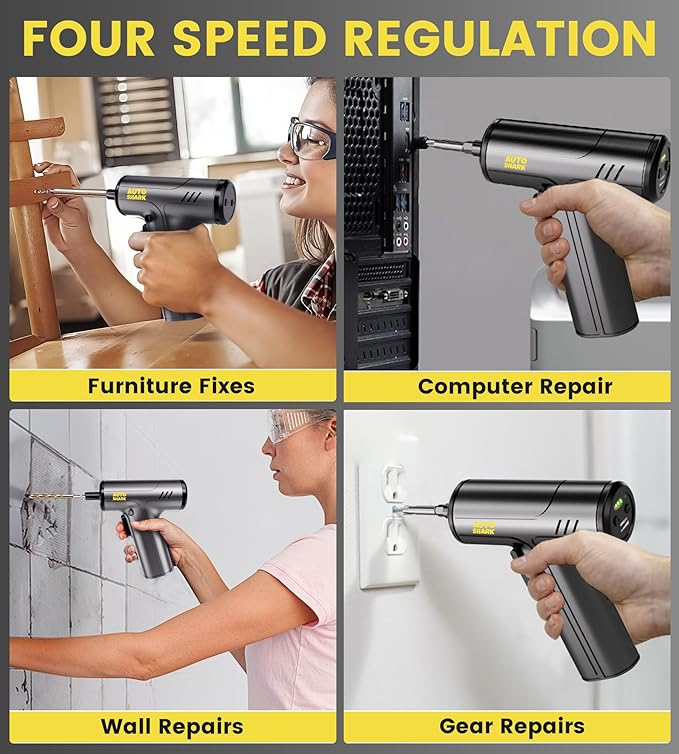 Electric Screwdriver Cordless Rechargeable 3.6V, 0.15-5N·m Precision Torque Control, 30pcs S2 Alloy Bits, 2000mAh Power Screwdriver Repair Tool Kit for Electronics, PC, Phone & Laptop