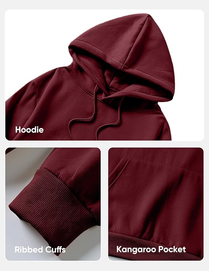 JMIERR Mens Casual Cotton Hooded Collar Drawstring Hoodies Pullover Sweatshirts Casual Long Sleeve Shirts