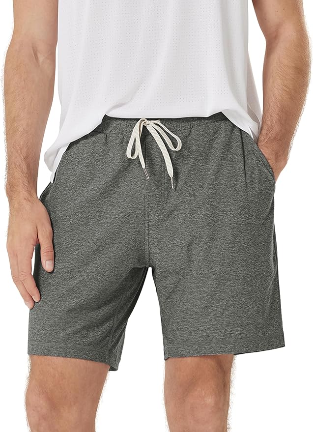 ODODOS Men's Performance Shorts 7" – Ultra Soft odSTRATUM Tech Everyday Shorts with Adjustable Waist and Secure Pockets