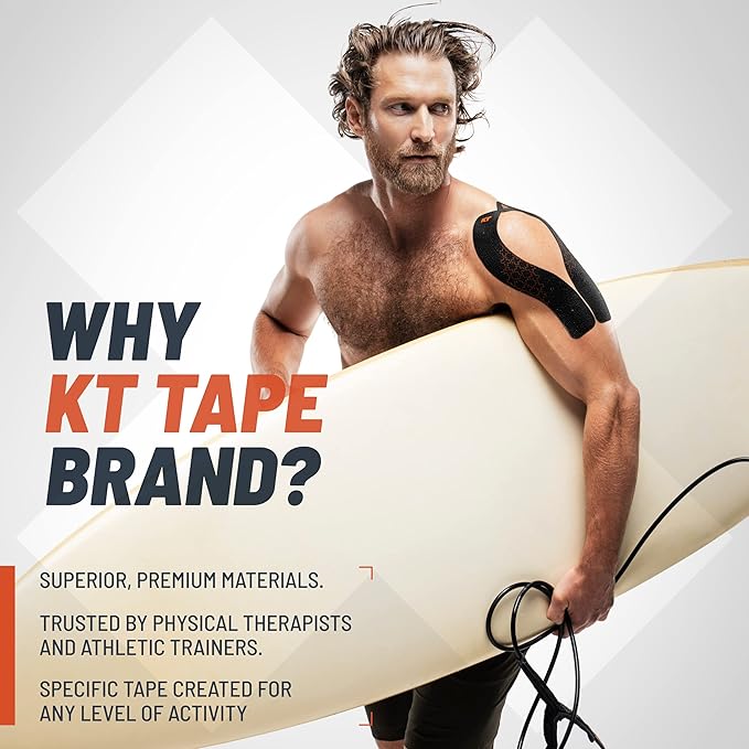 KT Tape Pro Extreme Therapeutic Elastic Kinesiology Sports Tape, 20 Pre Cut 10 inch Strips, 100% Synthetic Water Resistant Breathable, Pro & Olympic Choice, Sonic Blue