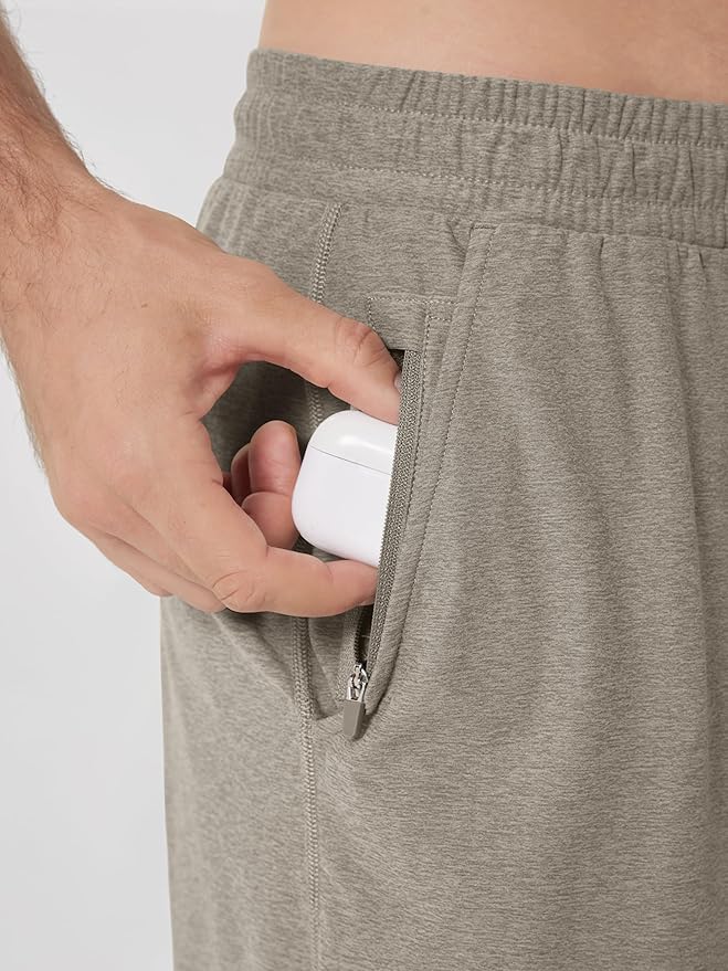 ODODOS Men's Performance Shorts 7" – Ultra Soft odSTRATUM Tech Everyday Shorts with Adjustable Waist and Secure Pockets