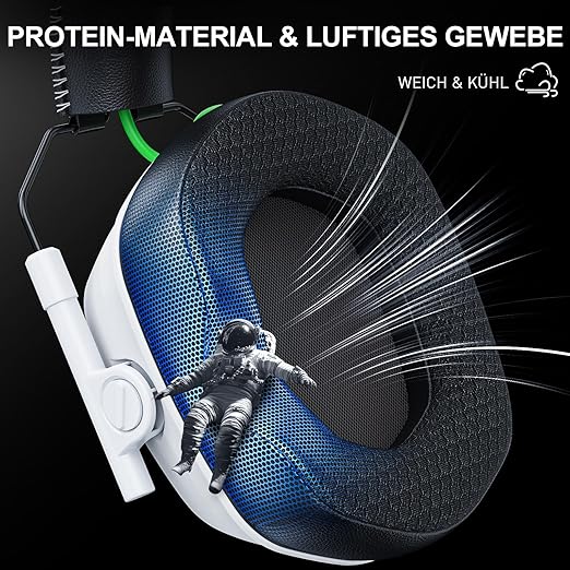 Wireless Gaming Headset for PS5, PS4, PC, Switch, Mac, Phone, 2.4GHz Gaming Headphones with 50mm Drivers, 3D Surround Sound, ENC Noise Cancelling Mic, Cool RGB Light, 50-Hour Gametime