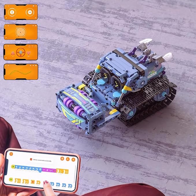 STEM Robotics Kit for Kids 8-12, 519-Piece 3 in 1 Building Blocks with RC & APP Control, Excavator Toy & Engineering Kits for Kids Age 8-14, Educational STEM Toys for Hands-On Learning