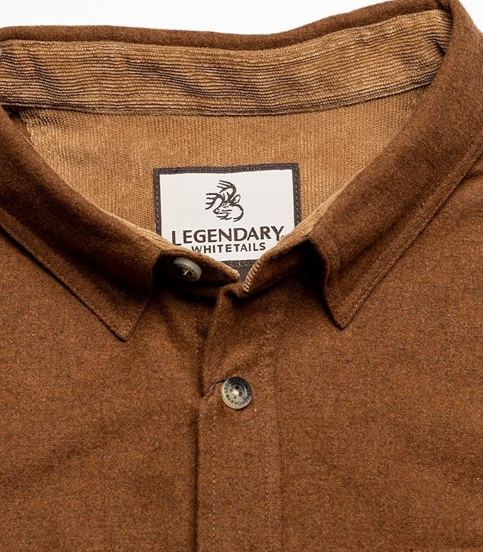 Legendary Whitetails Men's Flannel Shirt Long Sleeve Button Down 100% Cotton