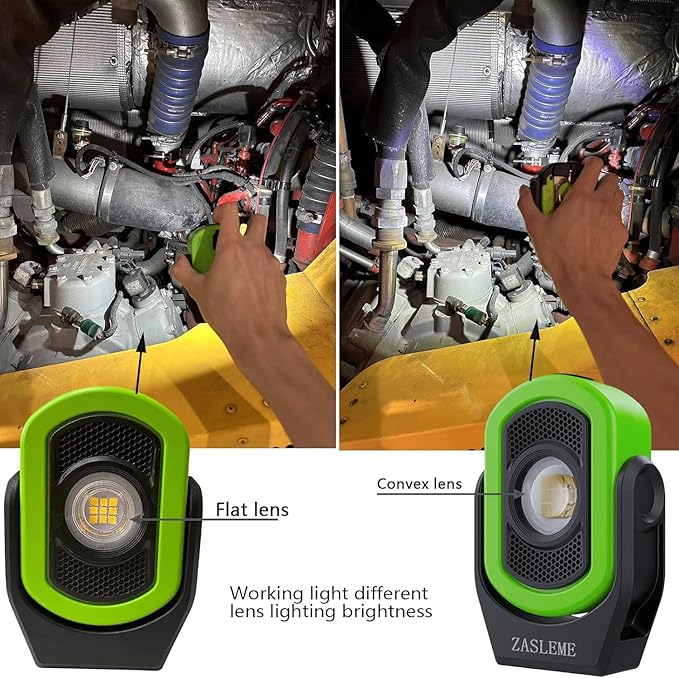 Upgrade 780 Lumens Little Cyclopia LED Rechargeable Work Light,Rechargeable Magnetic Work Light,USB Rechargeable Work Lights for Mechanics Workshop-Purple Style1