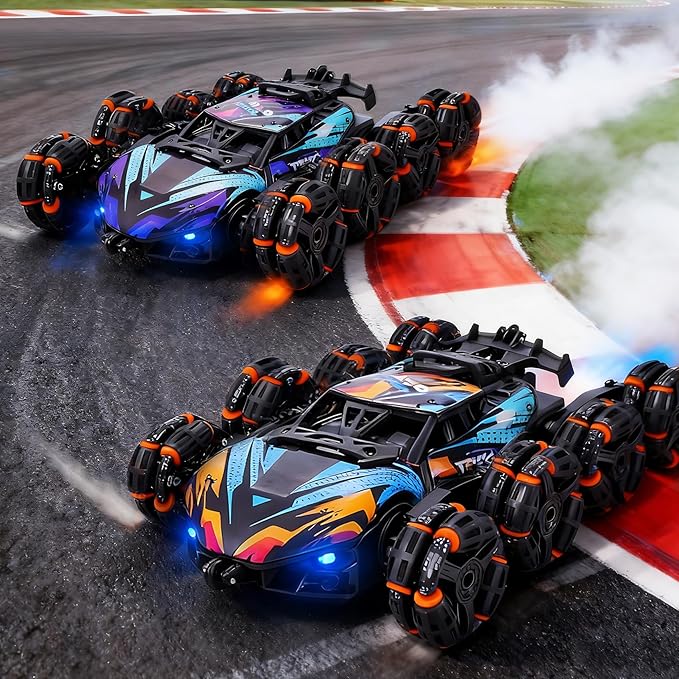 Cool 8 Wheels Hand Controlled rc Stunt Car Toys, Gesture Sensing Remote Control Cars for Boys Age 6 7 8-12 13 14 Year Old, Birthday Gifts Ideas for Kids