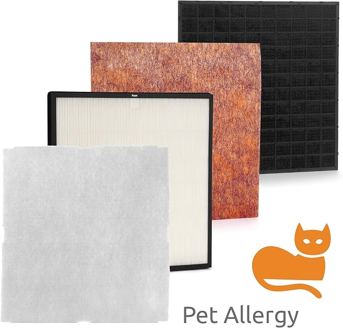 Rabbit Air, MinusA2 Air Purifiers for Home, Ultra Quiet HEPA Air Purifier - Wall Mountable Air Purifiers for Home Large Room, Allergies, Dust, Mold, Smoke & VOCs - (SPA-780N, Black, Pet Allergy, WIFI)