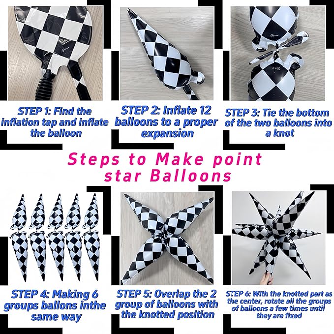 2Pcs Pink Macaron Polka Dot Explosion Pointed Star Foil Balloons/Candy Color Balloon for Christmas, Candyland Party, Baby Shower, Unicorn Birthday, Easter/Rainbow Candy Themed Party Decorations