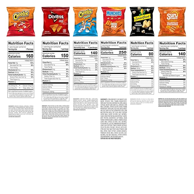 Frito-Lay Cheesy Mix Variety Pack (Pack of 21)