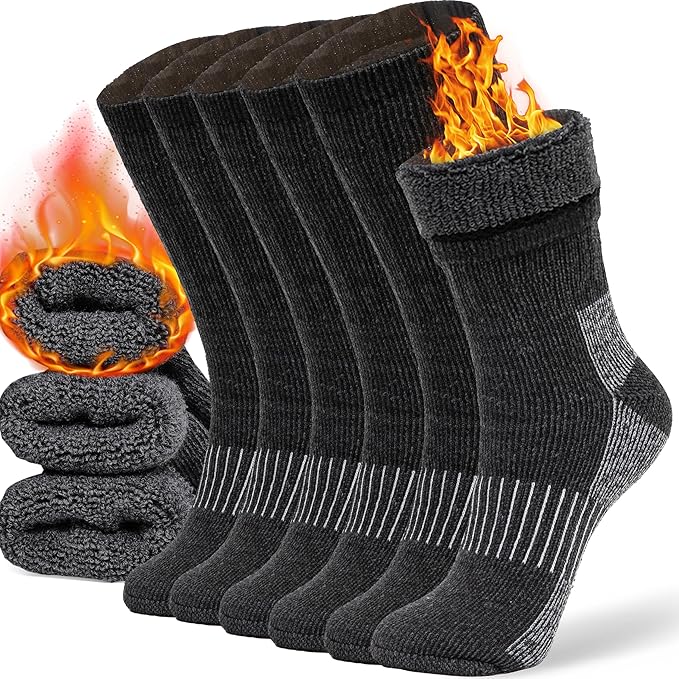 COZIA Merino Wool Socks for Men & Women Casual Warm Winter Cozy Thermal Socks
