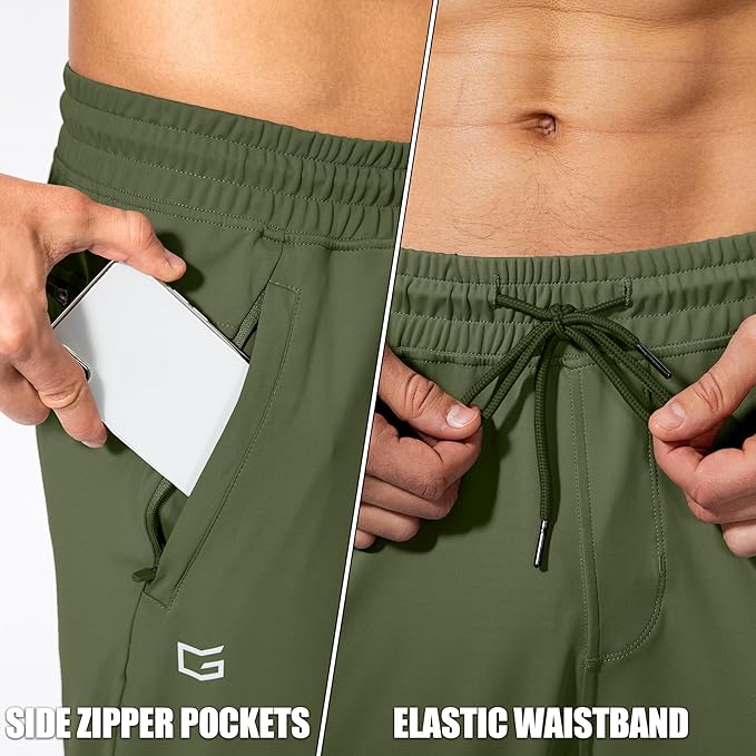 G Gradual Men's Sweatpants with Zipper Pockets Athletic Pants Traning Track Pants Joggers for Men Soccer, Running, Workout
