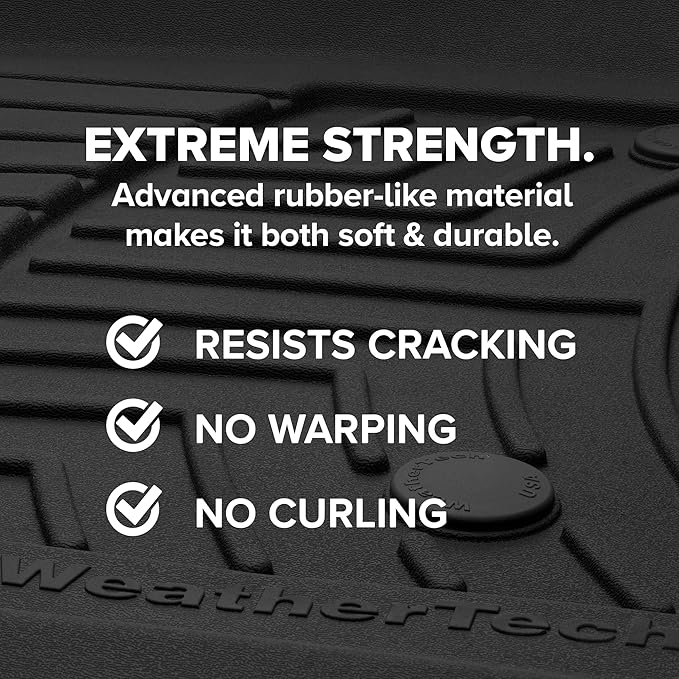 WeatherTech FloorLiner HP Custom Fit Floor Mats for Honda CR-V, CR-V Hybrid 1st & 2nd Row (461780-1-2IM), Grey