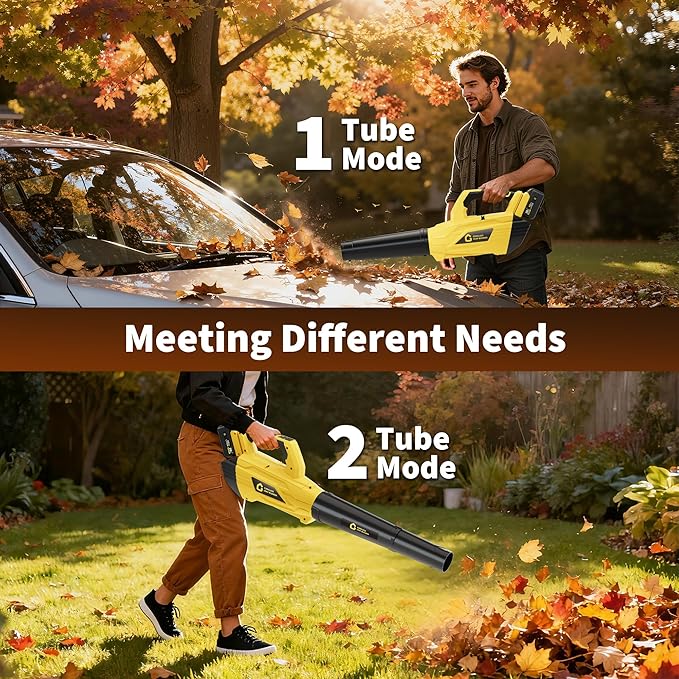 Electric Leaf Blower with Battery and Charger, Cordless Leaf Blower with 700CFM & 250MPH, 20V Handheld Battery Leaf Blowers for Lawn Care, Leaves Cleaning, Dust Blowing