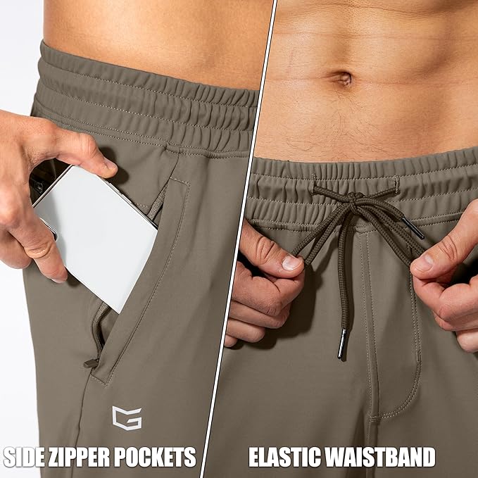G Gradual Men's Sweatpants with Zipper Pockets Athletic Pants Traning Track Pants Joggers for Men Soccer, Running, Workout
