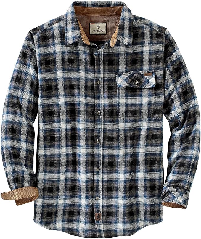 Legendary Whitetails Men's Flannel Shirt Long Sleeve Button Down 100% Cotton