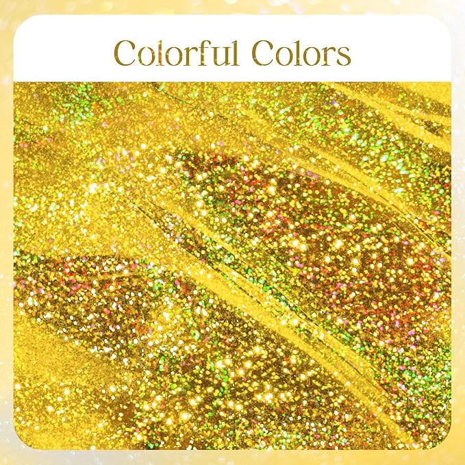 Just Shimmer Sparkling Holographic Laser Tablecloth - Shimmering, Waterproof, Easy to Clean - Ideal for Bachelorette, Birthday, Wedding, and Anniversary Party Decorations (Green & Gold & Silver, 3)