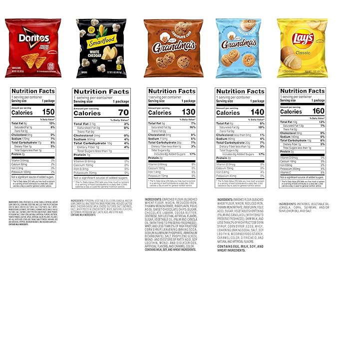 Frito-Lay Chips & Cookies, Smartfood, and Grandma's Variety Pack (Pack of 21)