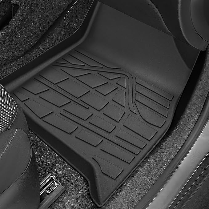 KARPAL Floor Mats for 2018-2023 Chevy Traverse 7 Seats, with 2nd Row Bucket Seats, All-Weather TPE Custom Fit Floor Liners Car Accessories