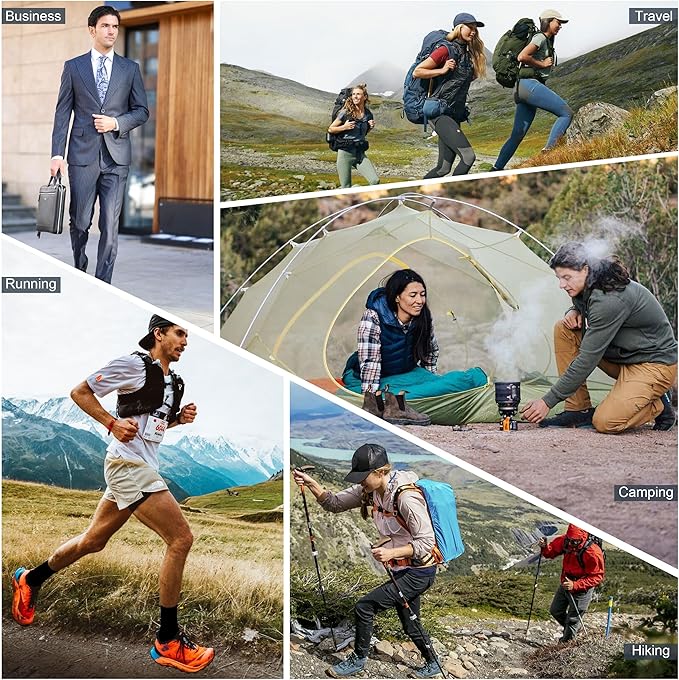 ZEAL WOOD Merino Wool Hiking Crew Socks for Men Women Comfort Full Cushion Moisture Wicking for Camping Trekking Work Outdoor