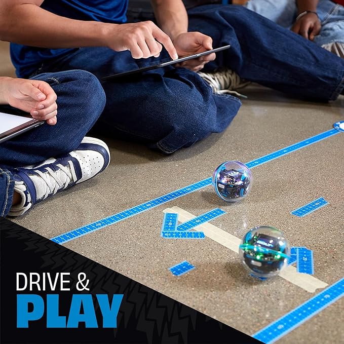Sphero Bolt+: Coding & AI Learning Robot – Program with Draw, Blocks, Python & Javascript – Animated LCD Display – Ages 8+ – Durable, Qi Charging, Waterproof