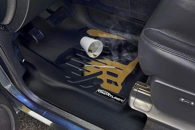 SMARTLINER Custom Fit Floor Mats 1st Row Liner Set Compatible with 2017-2019 Ford Explorer
