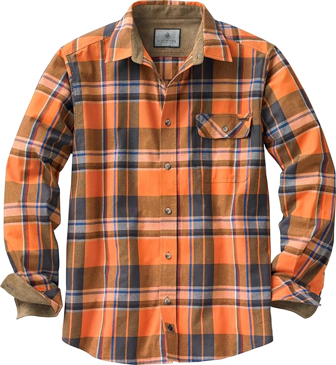 Legendary Whitetails Men's Flannel Shirt Long Sleeve Button Down 100% Cotton