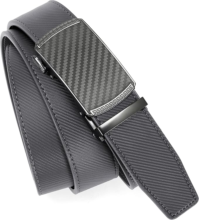 CHAOREN Mens Belt Leather Ratchet Belt - Customizable Fit, Effortless Style (35mm)